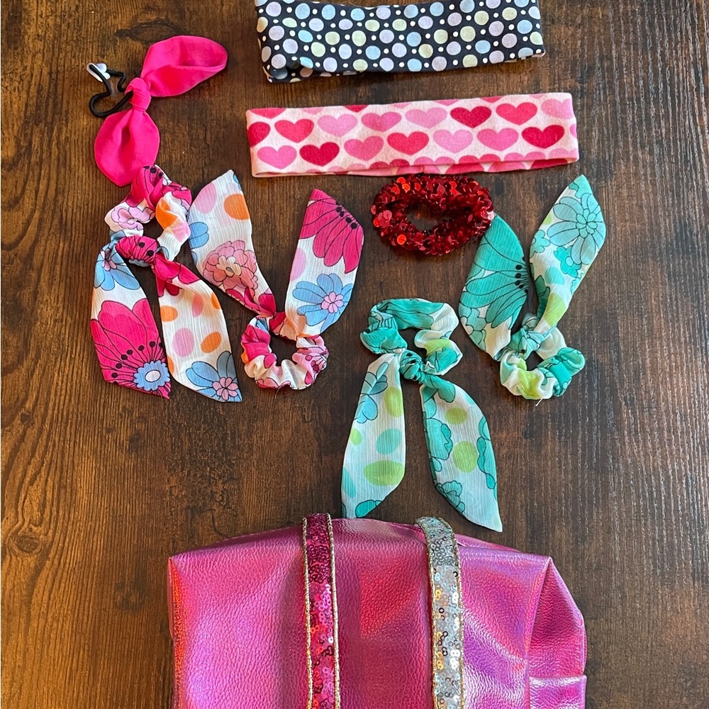 11 piece hair accessory kit for girls!
